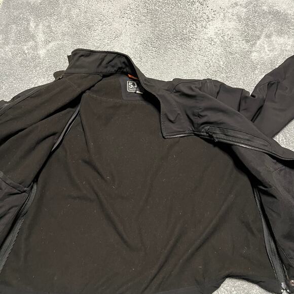 5.11 Tactical Jacket Mens XXL Valiant Duty Black Full Zip Utility SHELL ONLY - Picture 7 of 9